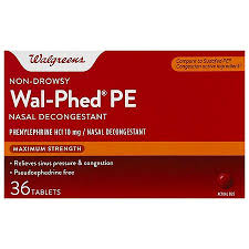 walgreens wal phed pe nasal