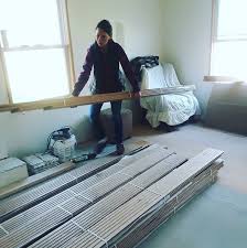 acclimating hardwood flooring a little