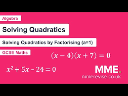 Solving Quadratics Through Factorising