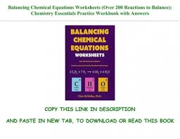 read pdf books balancing chemical