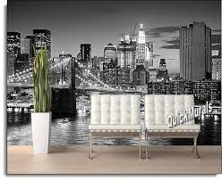 Black White L And Stick Wall Mural