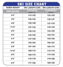 Kid Ski Length Chart Kids