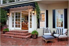 Outswing French Door On Brick House