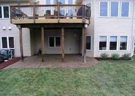 Deck Vs Patio Steps Down From House