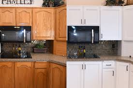 kitchen with cabinet door replacement