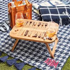 backgammon wine picnic table mark and