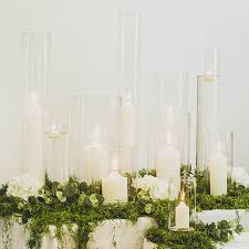 Diy Elegant Glass Vase Pillar Candles