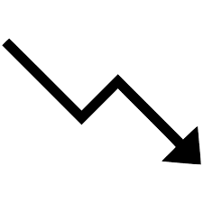 Trending Down Arrow Chart Decrease Svg Png Icon Free