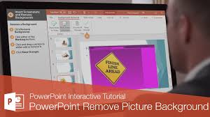 powerpoint remove picture background