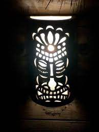 Tiki Wall Sconce For Outdoor Wet