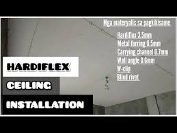 Ceiling Installation Using Hardiflex