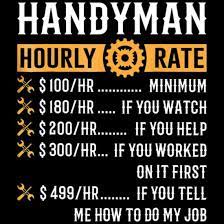 handyman hourly rate t funny handyman