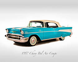 Classic Cars 1957 Chevy Bel Air Print
