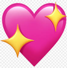 sparkling heart emoji png image with