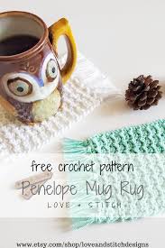 the penelope mug rug crochet pattern