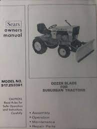 Sears Suburban Garden Tractor Push