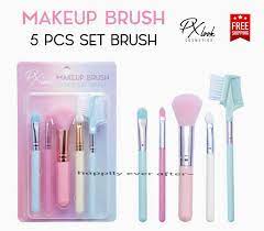 px look 5 pcs makeup brush set pastel