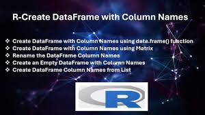 r create dataframe with column names