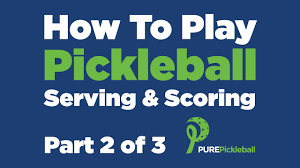 Keeping your opponents back while you're at the kitchen line puts them at a severe disadvantage. How To Play Pickleball Part 2 Of 3 Serving Scoring Youtube