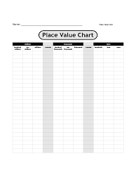 Place Value Chart 3 Free Templates In Pdf Word Excel