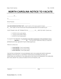 free north carolina lease termination