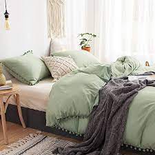 2 pieces green bedding dark green