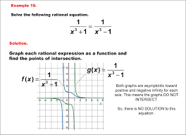 Rational Functions And Equations