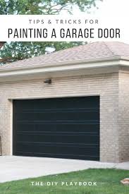 To Paint A Garage Door