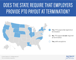 Pto Payout Laws By State Detailed Charts Maps More