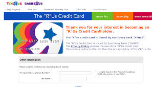toys r us credit card payment