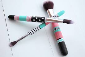 diy make up brush handles with