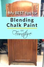 Blending Chalk Paint On Furniture