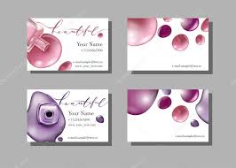 makeup artist business card vector