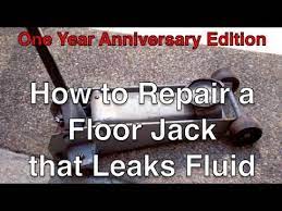 repair a floor jack that leaks fluid