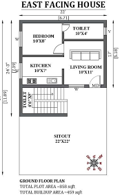 22 X39 East Facing House Plan As Per