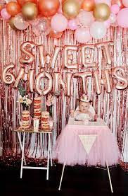 Sweet 6 Months Party Kara S Party Ideas Half Birthday Party Half  gambar png
