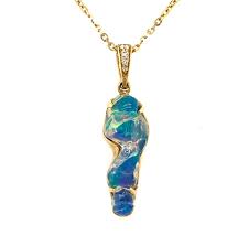 denny wong water opal pendant with
