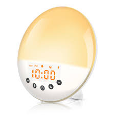 Fm Radio Sunrise Light Alarm Clock Wifi Smart Wake Up Led Light App With Alexa Google 7 Colors Sunrise Simulation Smart Life Alarm Clocks Aliexpress