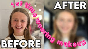 wearing makeup for the first time
