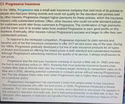 Thank you guys so much for helping me out C1 Progressive Insurance In The 1980s Progressive Chegg Com