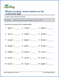 Grade 4 Place Value Rounding