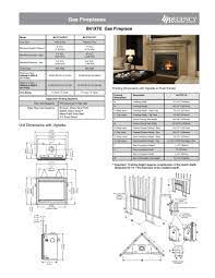 Regency B41xte Gas Fireplace Specsheet