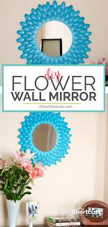 Diy Flower Wall Mirror Made With