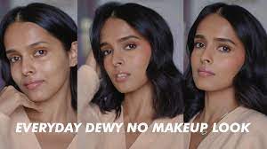 dewy no makeup look in natural light 4k