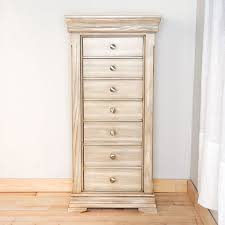 haley jewelry armoire taupe mist