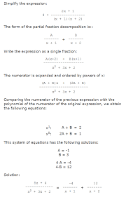 Partial Fraction Decomposition