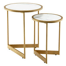 Round Nesting Table Set Of 2 With