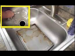 how to remove rust stains on metal sink