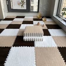 plush puzzle foam floor mat comfort