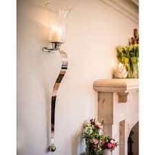 curved candle wall sconces